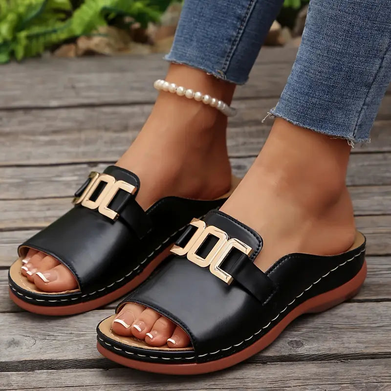 Isabel | Elegante Damen-Sandalen auf Keilabsatz