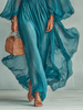 Isadira | Langes Chiffonkleid