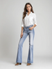 Maggie | Feminine Flared-Hose mit zeitlosem Schnitt