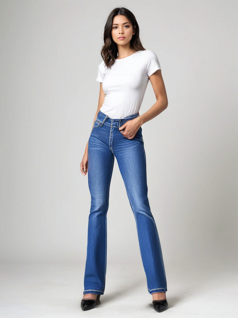 Tanya | Figurbetonte High-Flared Hose