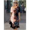 Hilda | Luftiges Sommerkleid mit 3D-Blumenmuster