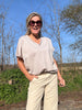 Sam | Stylisches Top mit Kartuschenmuster
