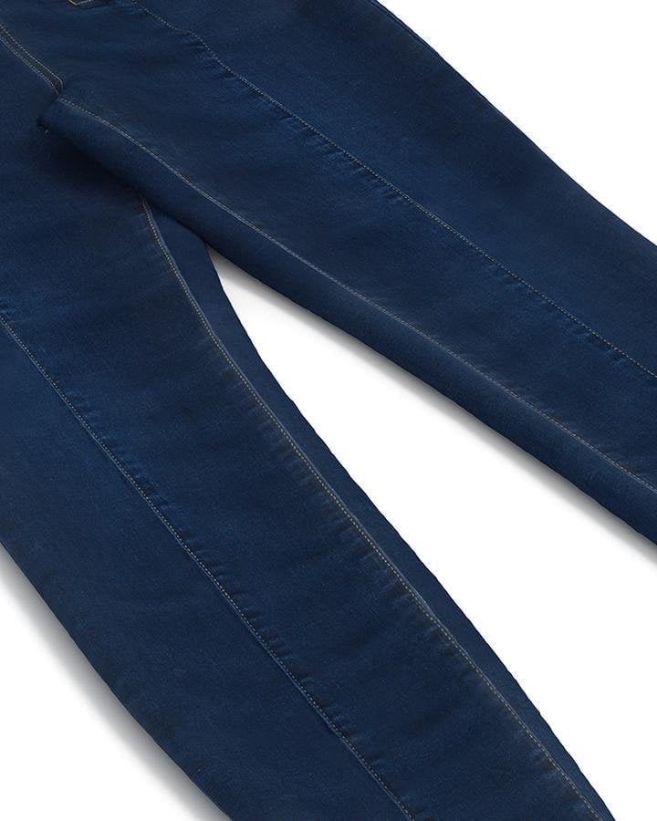 Violetta™ – High-Waist Jeans mit Doppelknopfleiste - Dunkelblau / S