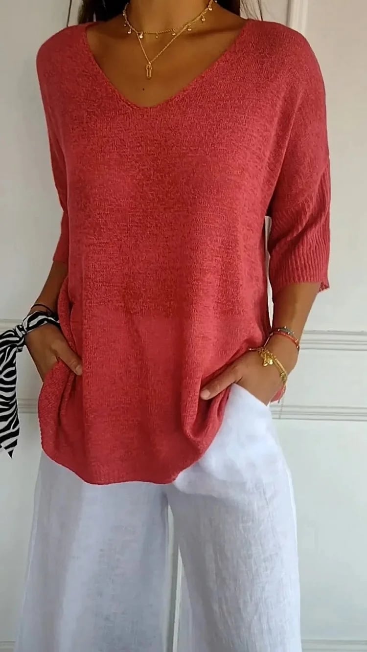 Vilmaza | Schicker Strickpullover für Frauen
