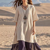 Yasmine | elegantes lässiges Kleid mit V-Ausschnitt
