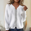 Yvette™ | Bequeme Zipperjacke für Damen - Weiß (fast ausverkauft) / S