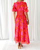 Dissa | Rotes Maxikleid in Roséton