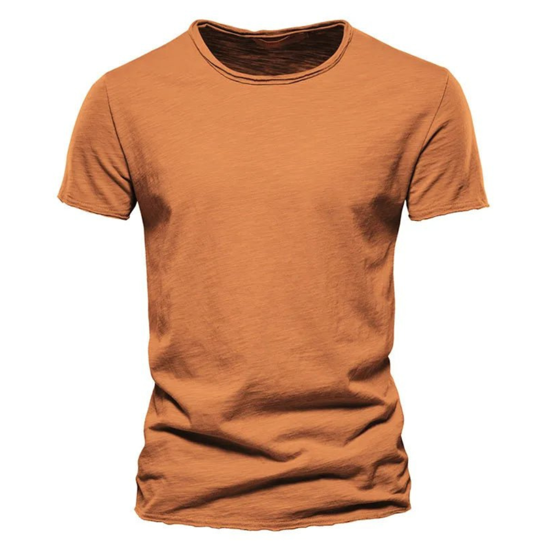 Julian™ | Klassisches T-Shirt - Orange / S