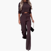 Kaeli | modisches Croptop-Set für Frauen