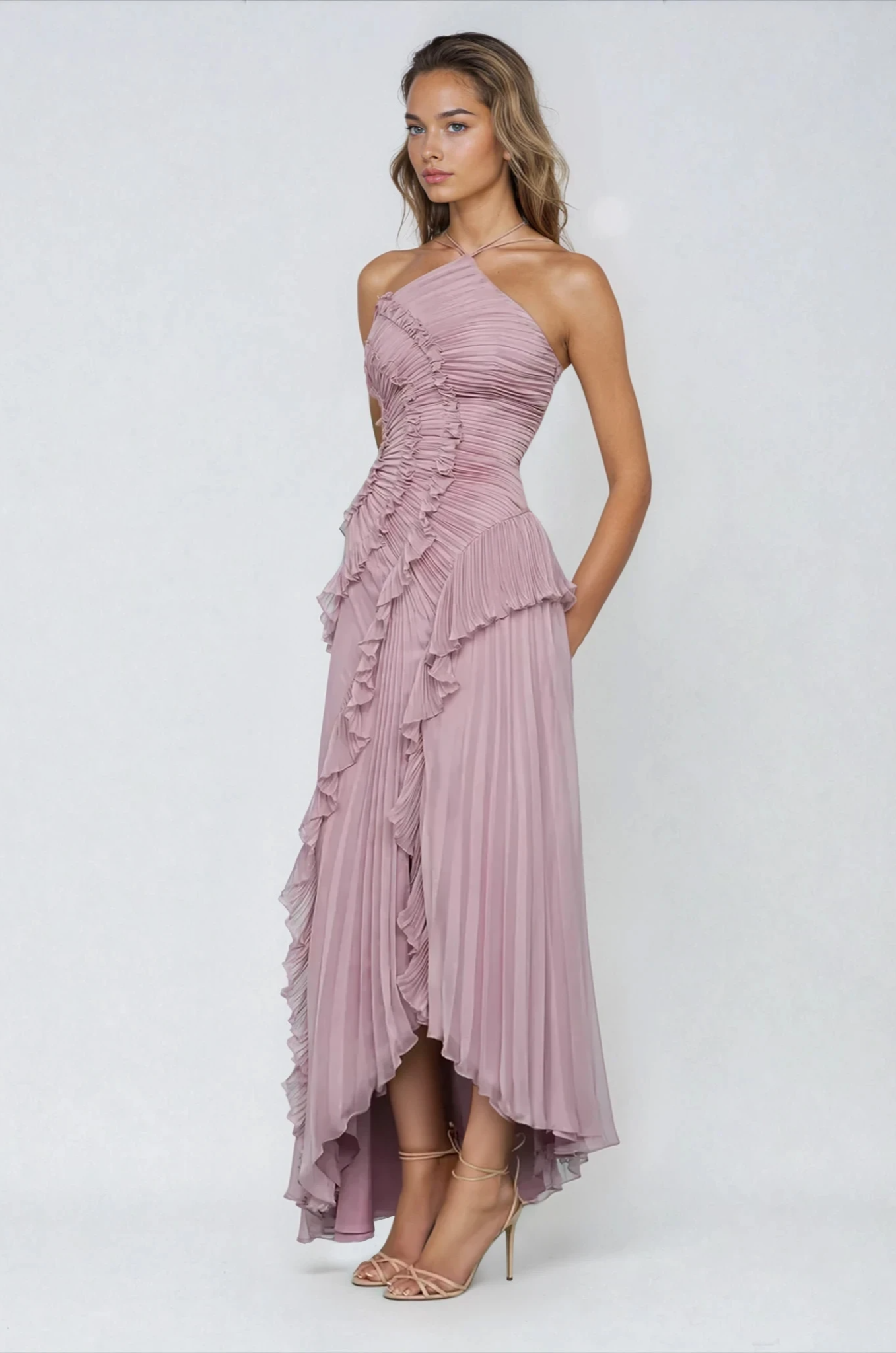 Luz | zeitloses Kleid mit Lotus-Motiv