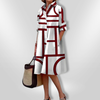Jemma | zeitloses Midikleid mit grafischem Look