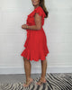 Bhea | Schickes Sommerkleid mit V-Ausschnitt und Volantdetails