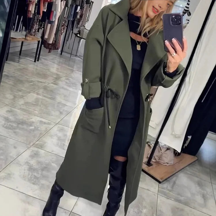 Sophia | Langer Freizeit-Trenchcoat im modernen Stil