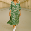 Yoona | Boho-Kleid mit abstraktem Muster