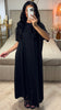 Cassandra | feminines Kleid in Abaya-Style mit kurzen Ärmeln