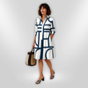 Jemma | zeitloses Midikleid mit grafischem Look