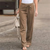 Annalize | Modische Stretchhose aus Leinenmischung