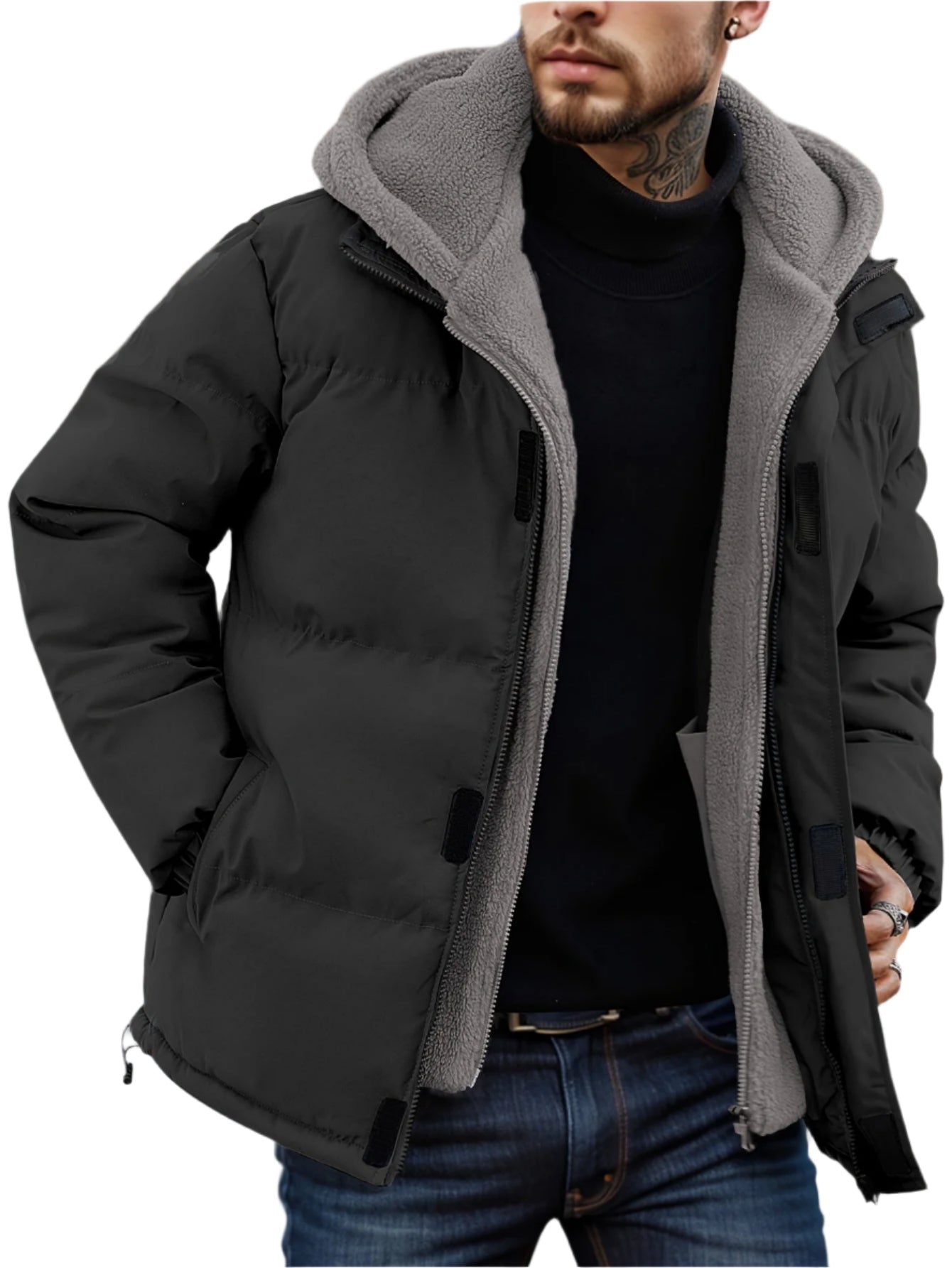 Archibald | Winter-Kapuzenjacke im 2-in-1-Look