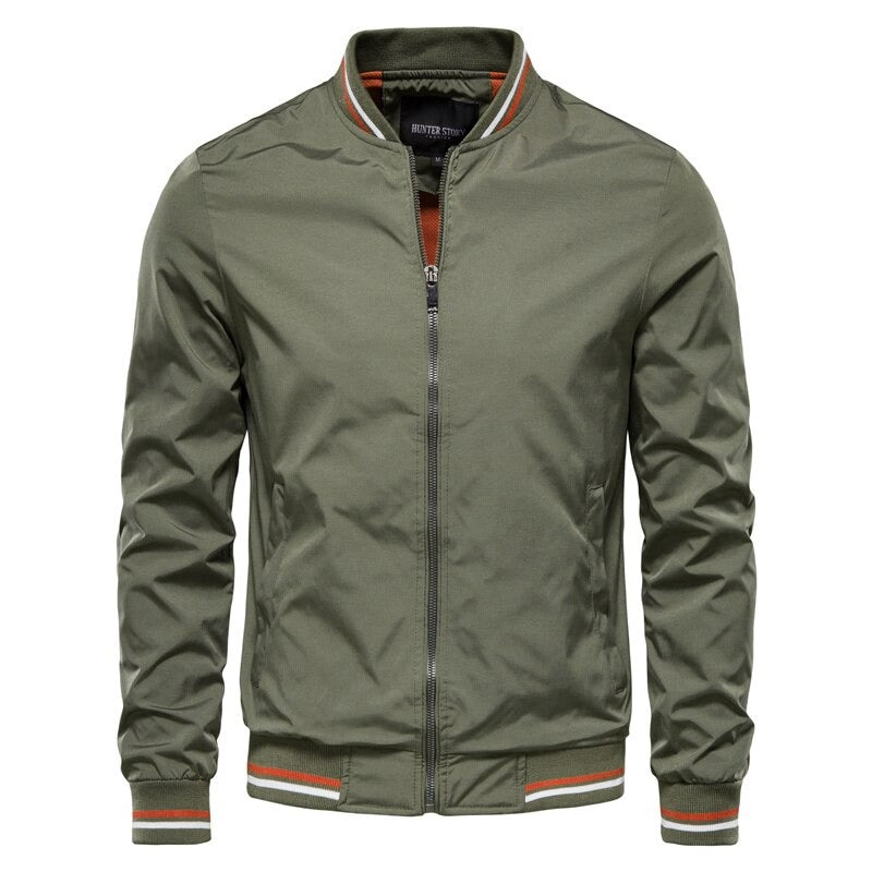 Maximilian | Klassische Herren Bomberjacke - Grün / XS