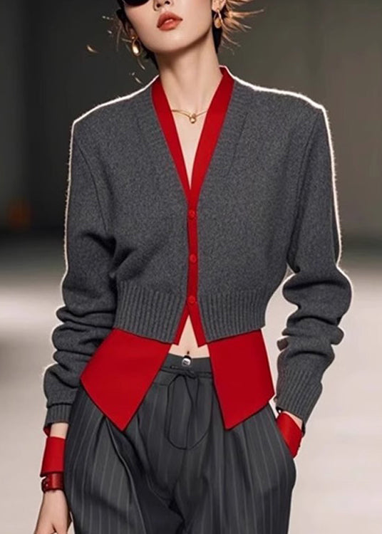 Alondry | Zweilagiger Strickpullover in Lagenoptik