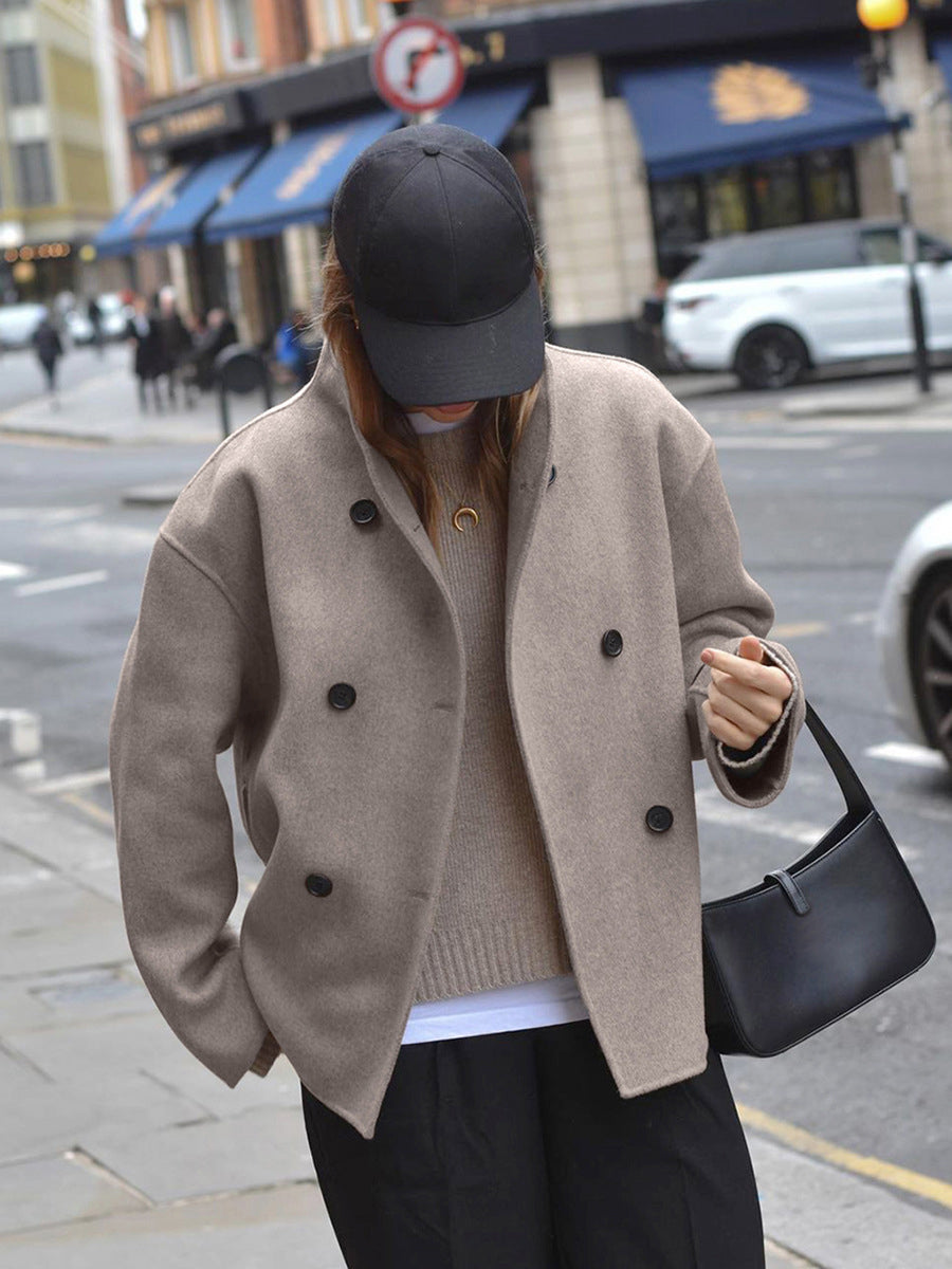 Miller | Jacke mit übergroßer Knopfleiste - Jackets - Beige / S