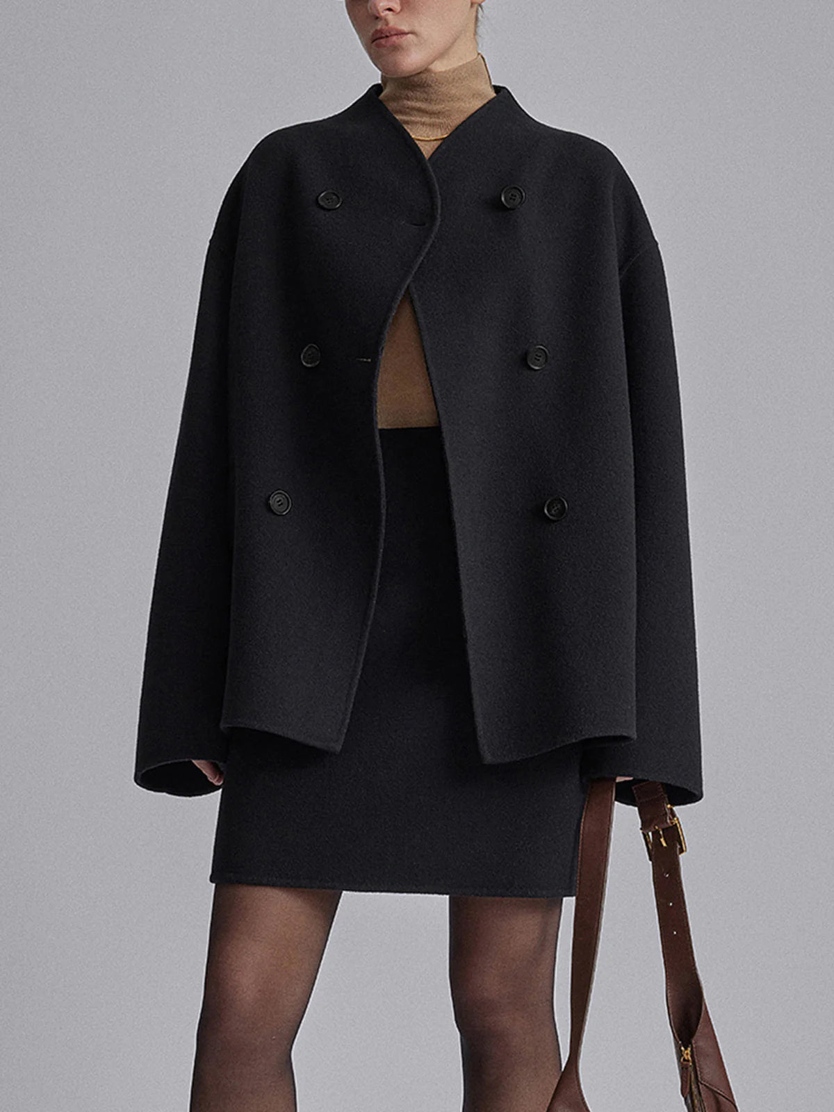 Miller | Jacke mit übergroßer Knopfleiste - Jackets - Schwarz / S