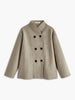 Miller | Jacke mit übergroßer Knopfleiste - Jackets - Beige / S
