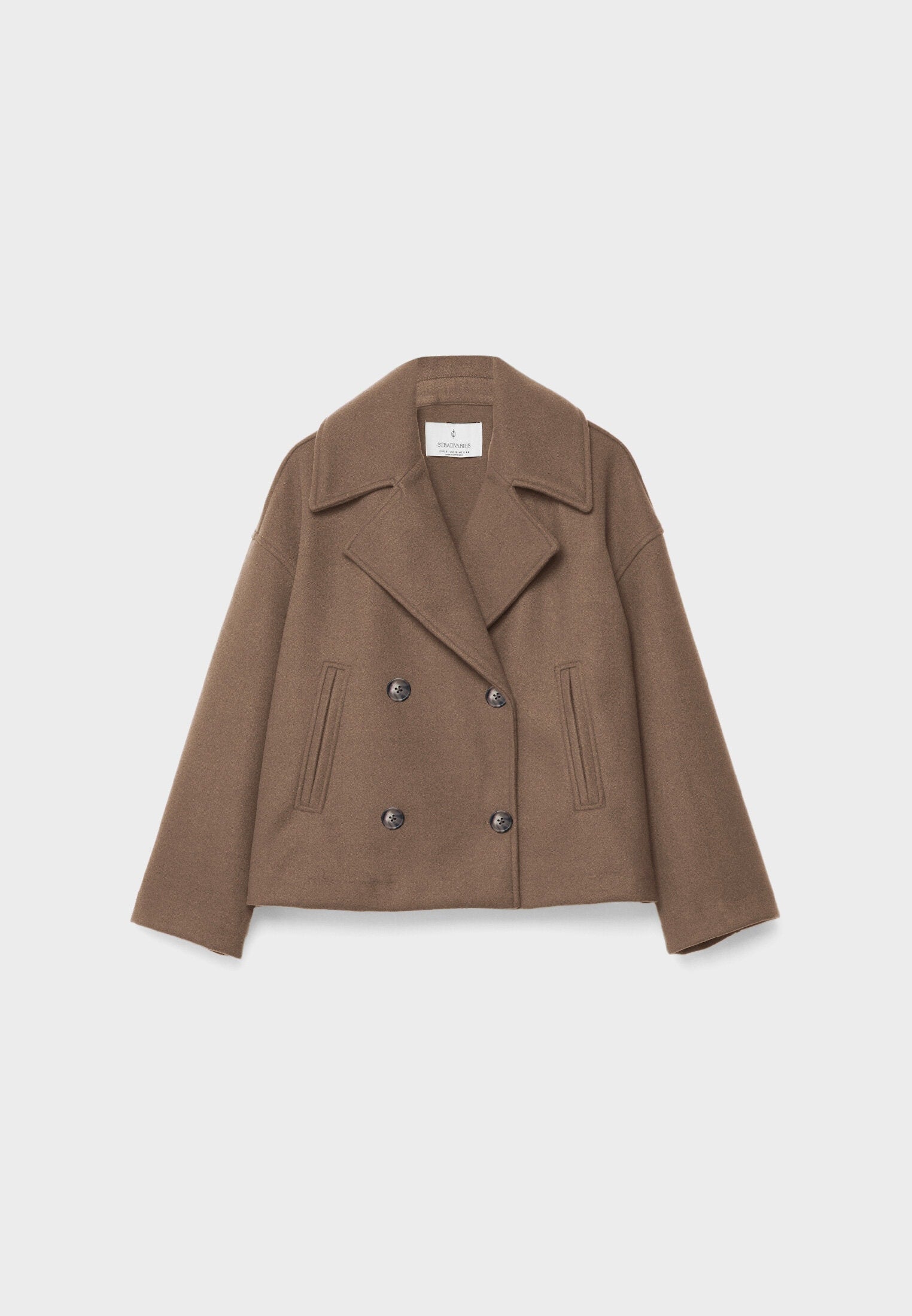 Vespera™ – Kurzgeschnittener Wollmantel für Damen - Braun / XS