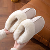 SnuggleFeet™ - Warme Damen-Hausschuhe - Khaki / 36-37