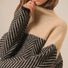 Karin | Rollkragenpullover - Jumper - Beige / Eine Größe Passt Allen
