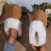 SnuggleFeet™ - Warme Damen-Hausschuhe - Khaki / 36-37