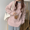 Fiona™ | Oversize Strickpullover mit Fledermausärmeln - Womens Cardigan and Sweater - Rosa