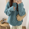 Fiona™ | Oversize Strickpullover mit Fledermausärmeln - Womens Cardigan and Sweater - Blau