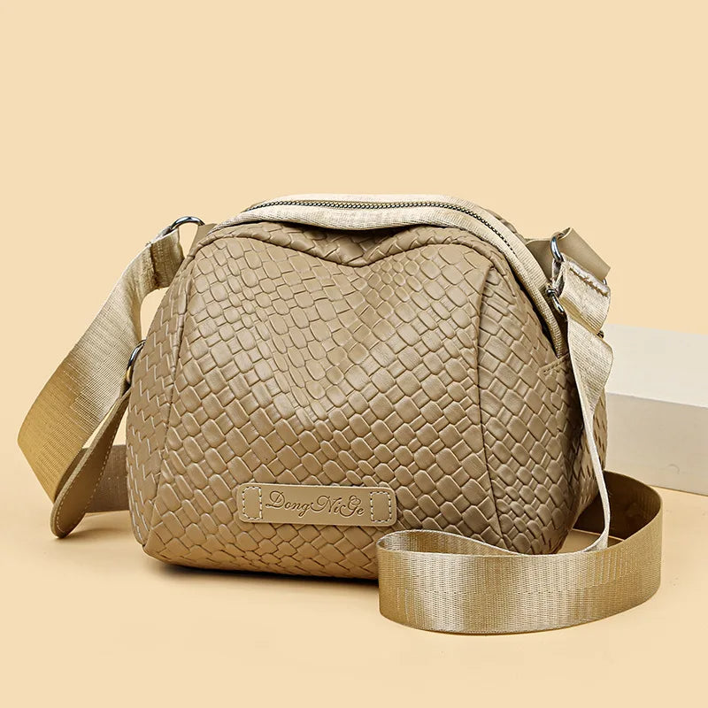 Fischer | Elegante Umhängetasche - Khaki