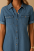 Nalah | Denim-Shirt-Minikleid mit Knopfleiste