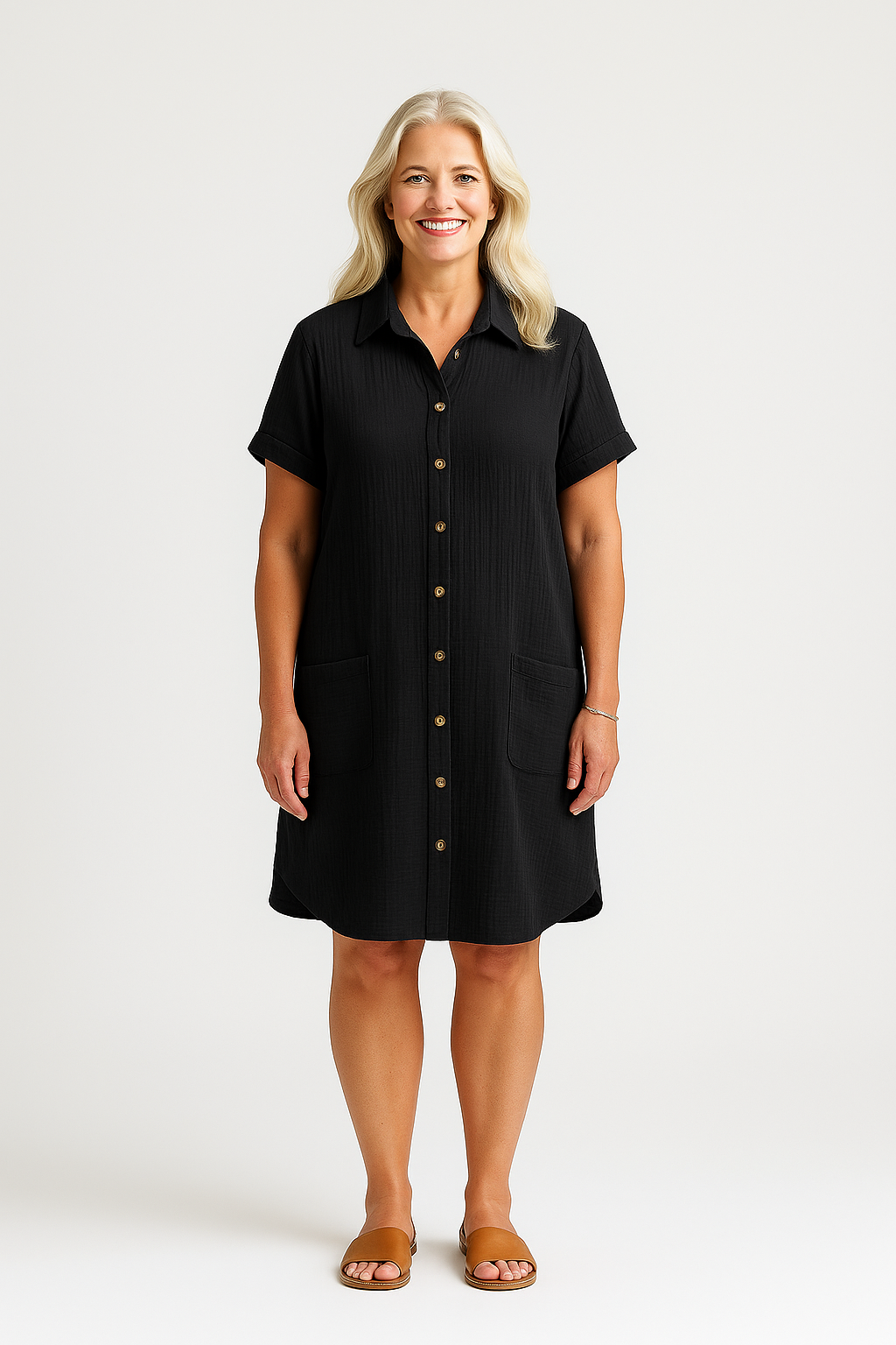 Akira | Feminines Kleid mit Knopfleiste
