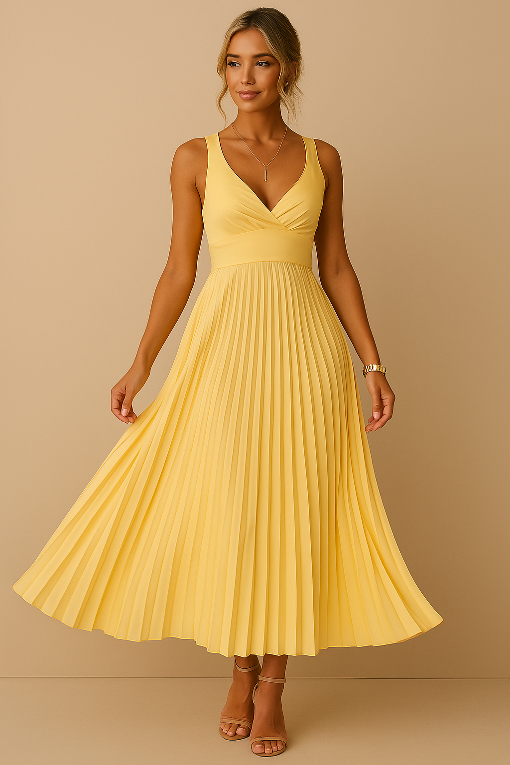 Karsyn | feminines Kleid inspiriert vom Sonnenuntergang