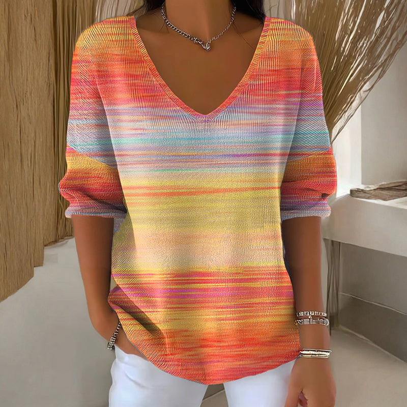 Lanizza | Lässiges T-Shirt mit Farbverlauf
