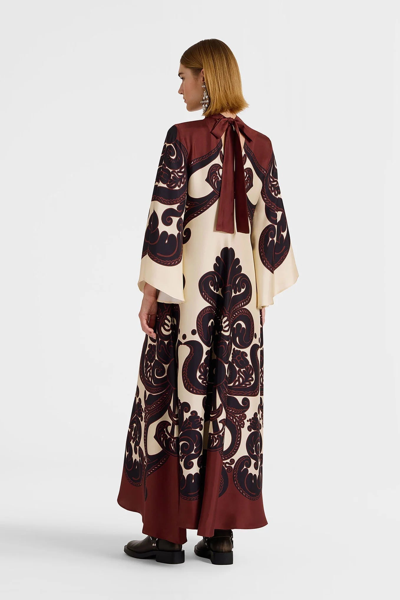Geraldine | Elegantes Print-Kleid aus Satin