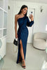Avalon | Satin Maxikleid mit Schlitz