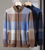 Cedric™ – Moderne Strickjacke - Cardigan - Dunkelbraun / XS