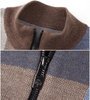 Cedric™ – Moderne Strickjacke - Cardigan - Dunkelbraun / XS