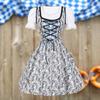 Theresa - Einzigartige Tracht für Damen mit Schürze und Bluse - Long Dress - S