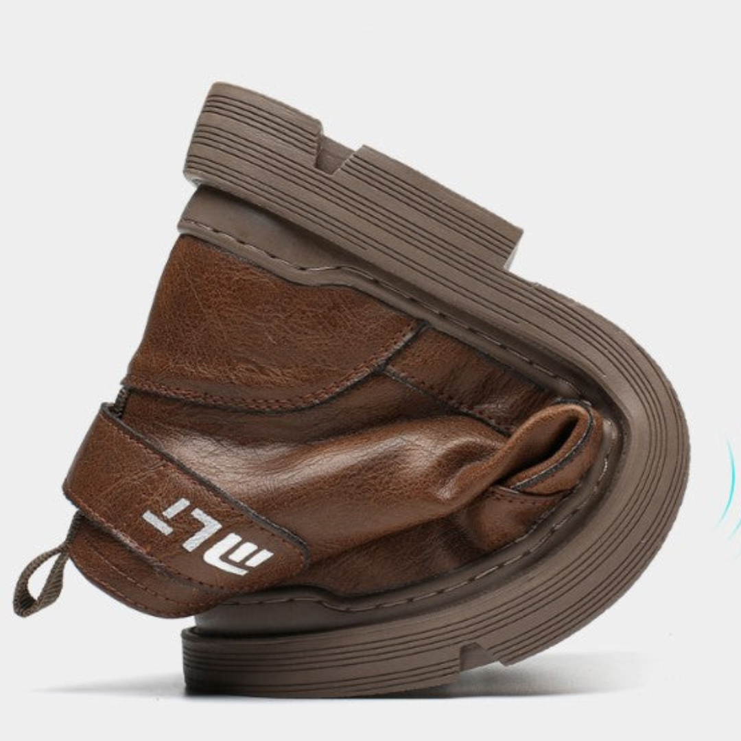 Ronnie | Herren-Lederstiefel mit Lammfellfutter