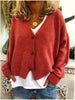 Selina™ | Chic Strickjacke für Damen - Orangerot / S