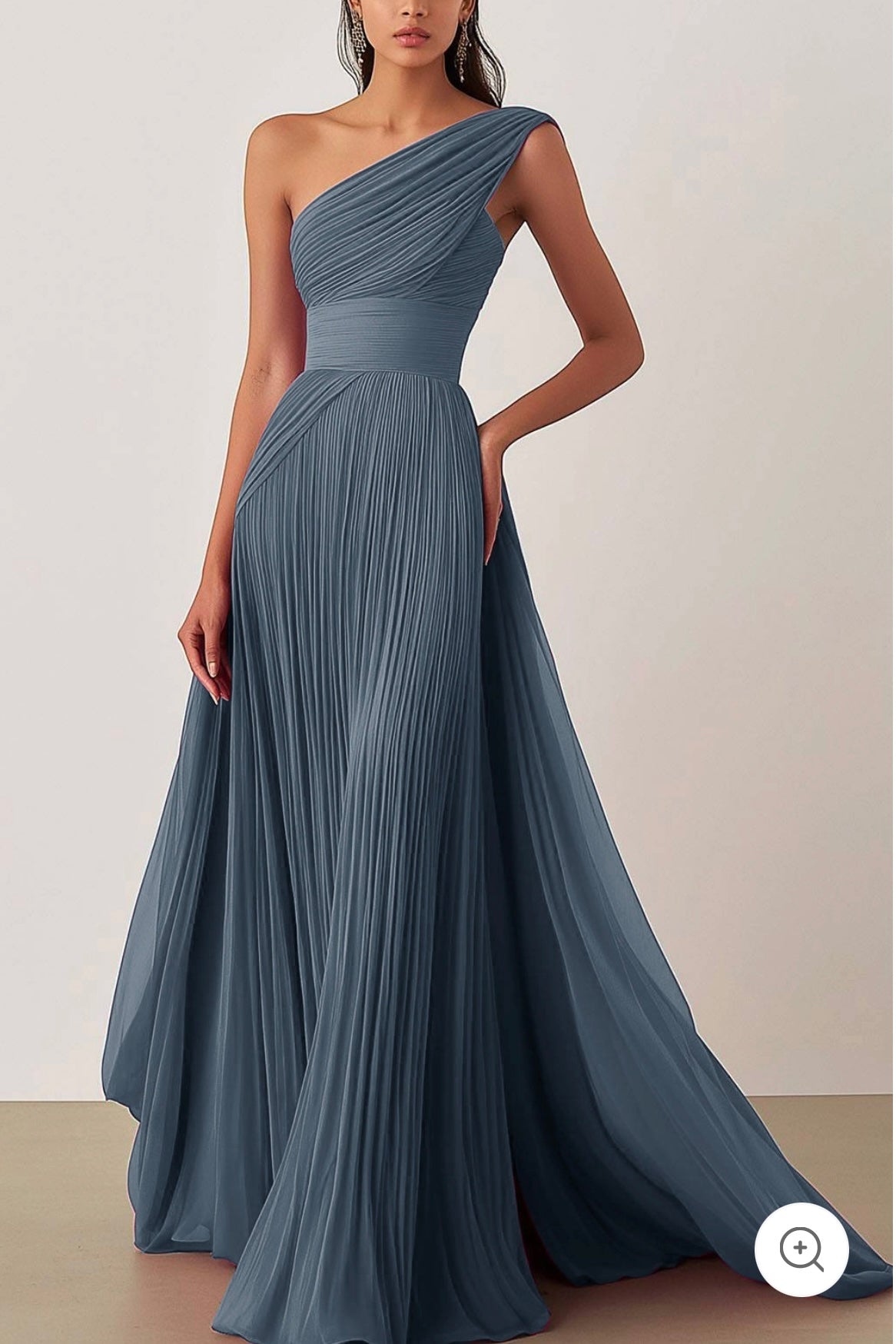 Jamie | Ein-Schulter-Falten-Ballkleid