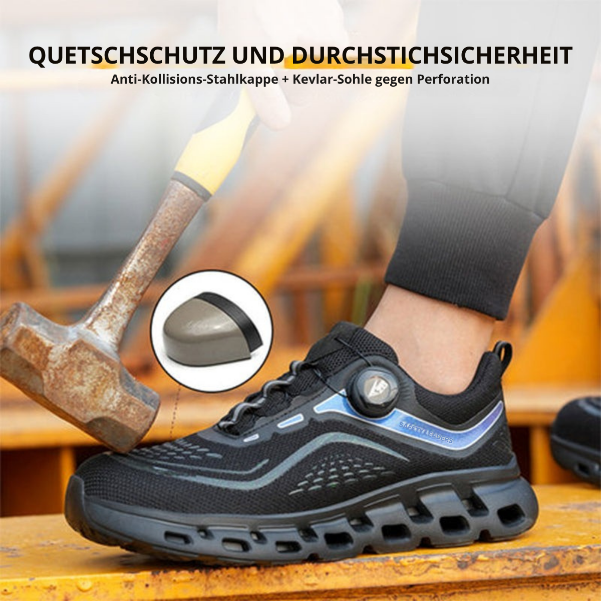Hunter | langlebige S3 SRC Sicherheitsschuhe für Arbeitsschutz