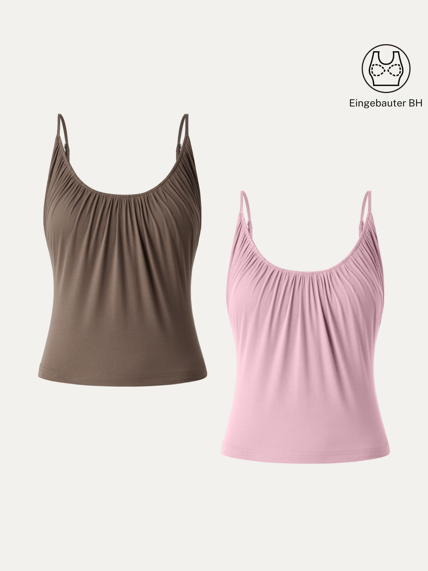 Elouise | elegantes 2-teiliges Set mit Spaghettiträger-Top