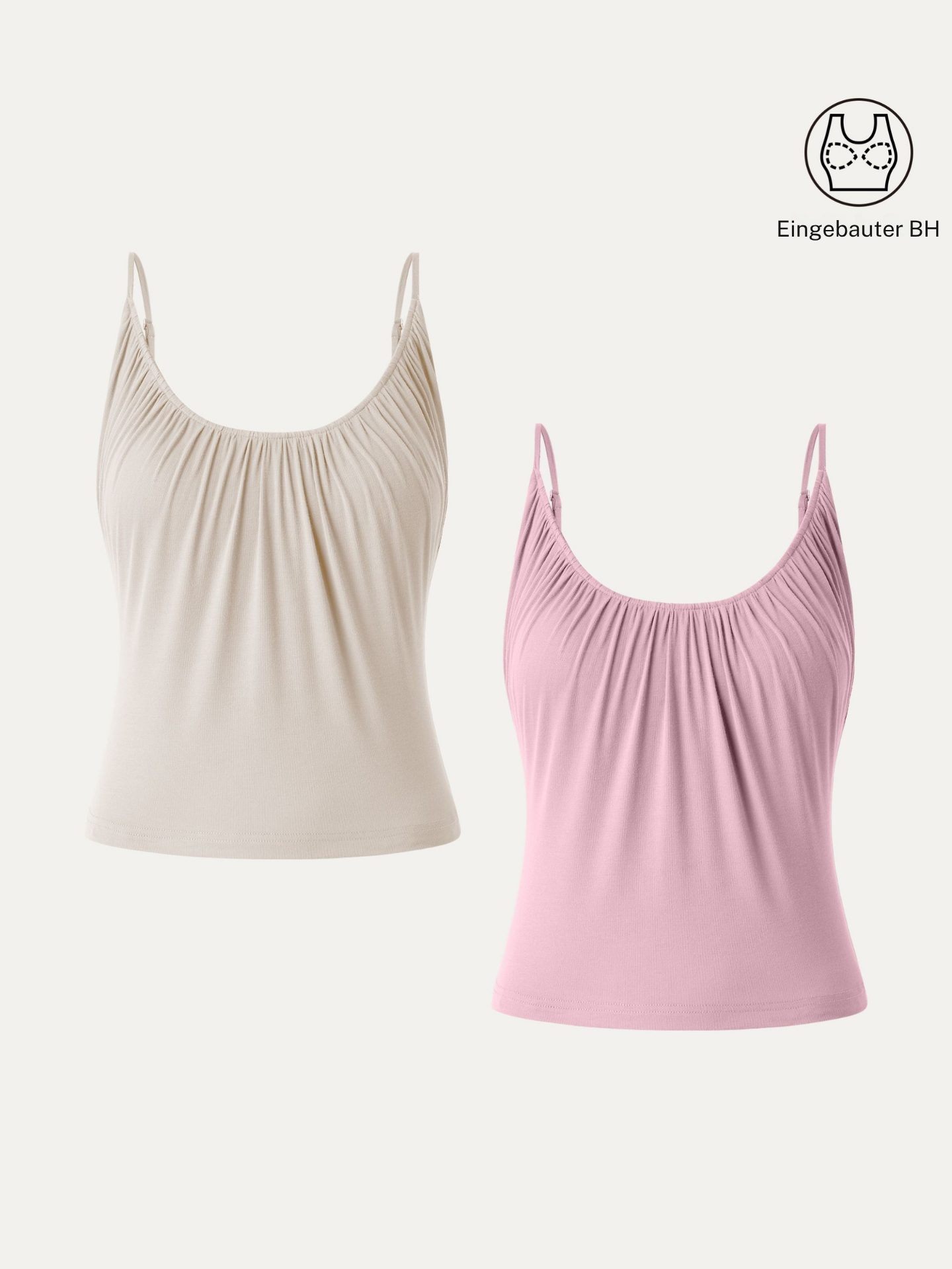 Elouise | elegantes 2-teiliges Set mit Spaghettiträger-Top