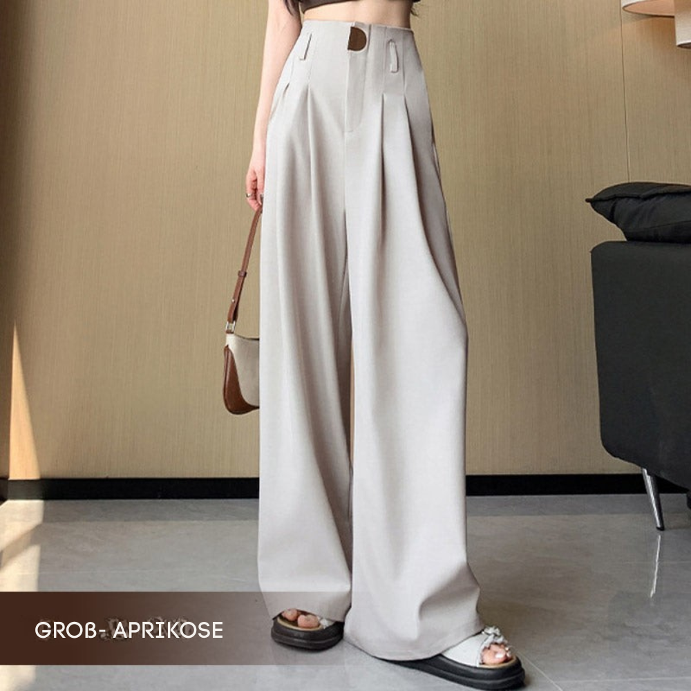 Becha | Elegante Anzughose mit hohem Bund und weitem Bein